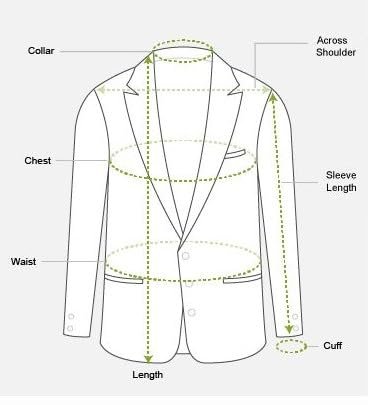 Men’s Formal Blazer, Green, Single Button, Notch Lapel, Business Suit Jacket (in, Numeric, 36)
