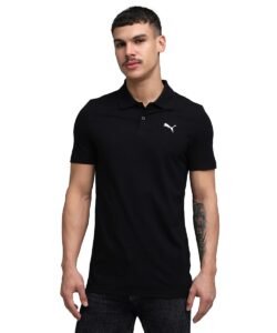 Men's Cotton Solid Slim Fit T-Shirt (687093_Black_