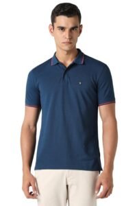 Men's Cotton Regular Fit Polo T-Shirt (VSKP517S011419_Nautical XL)