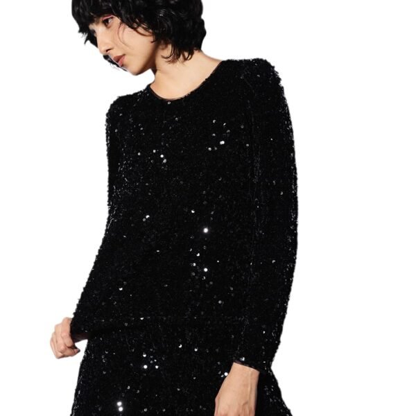 ONLY Women Regular Fit Black Top