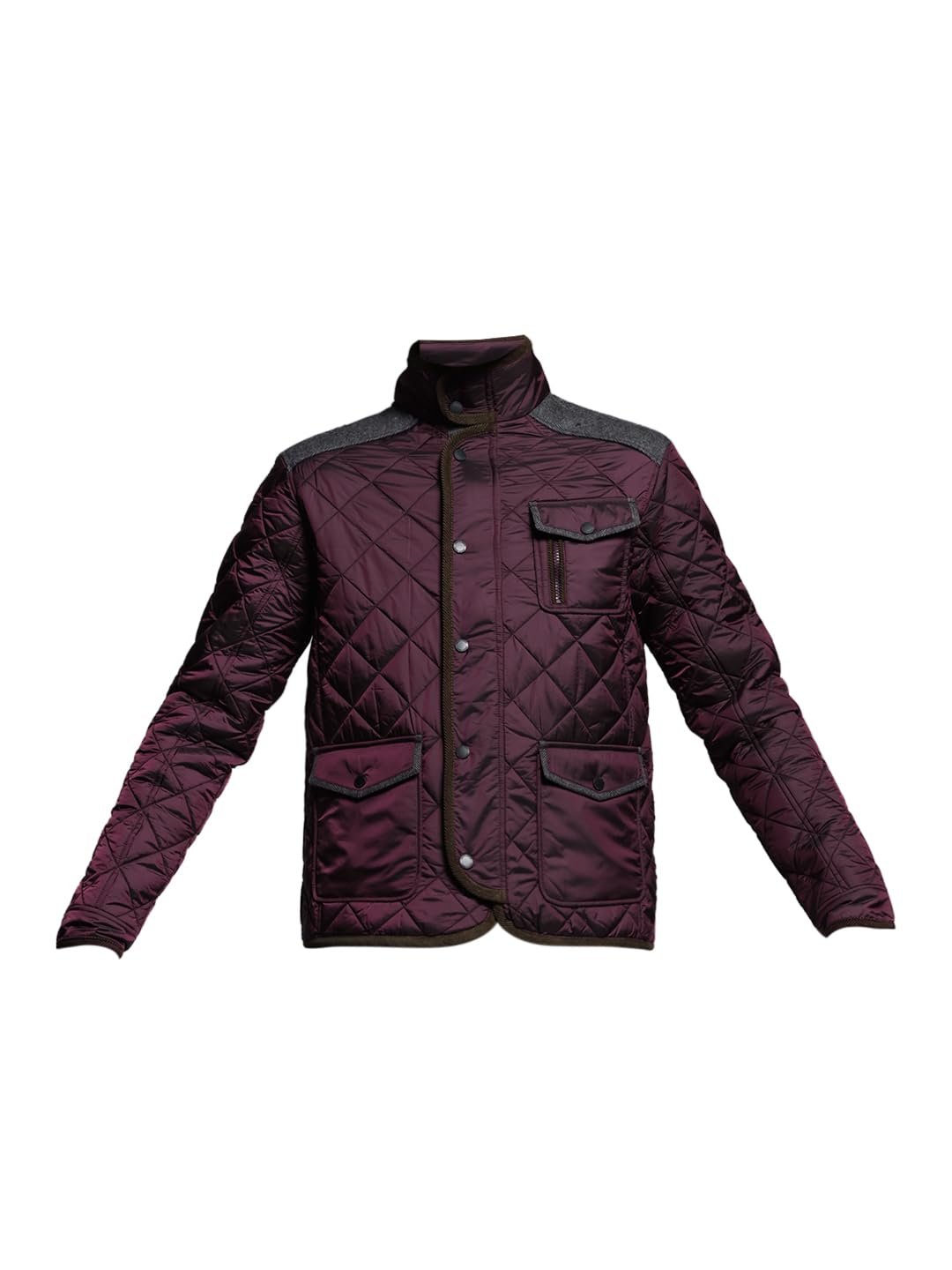 Jack & Jones Men Regular Fit Maroon Jacket