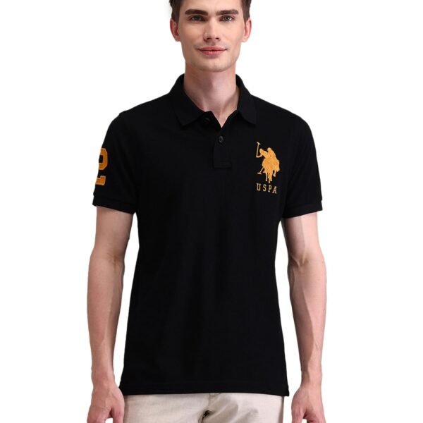 US Polo Ass. Mens Dark-Blue Printed Round Neck Half Sleeve Casual Cotton Regular 1665 T-Shirts (UDTSH2241_Dark-Blue_3XL)