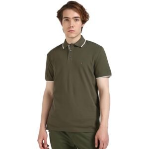 Regular Fit Solid Polo Shirt Olive