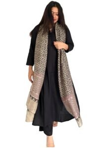 Women's Rayon Blend Straight Solid Kurta with Pant & Dupatta (Jamana Black_S_Black_Small)