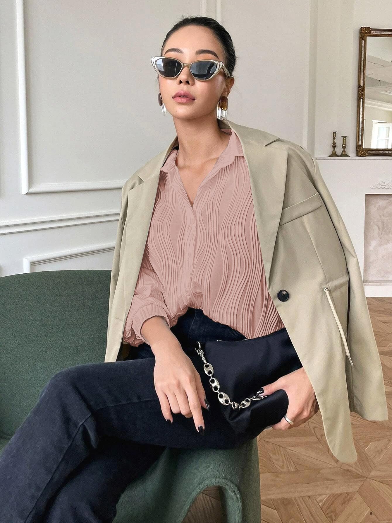 LERIYA Fashion Women’s Regular Fit Tops (LF-W1922_Pink