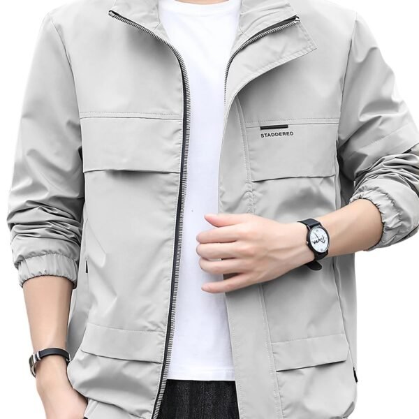 Lymio Jackets || Jacket for men || Lightweight Outwear Jacket (J-11-Grey-XL)
