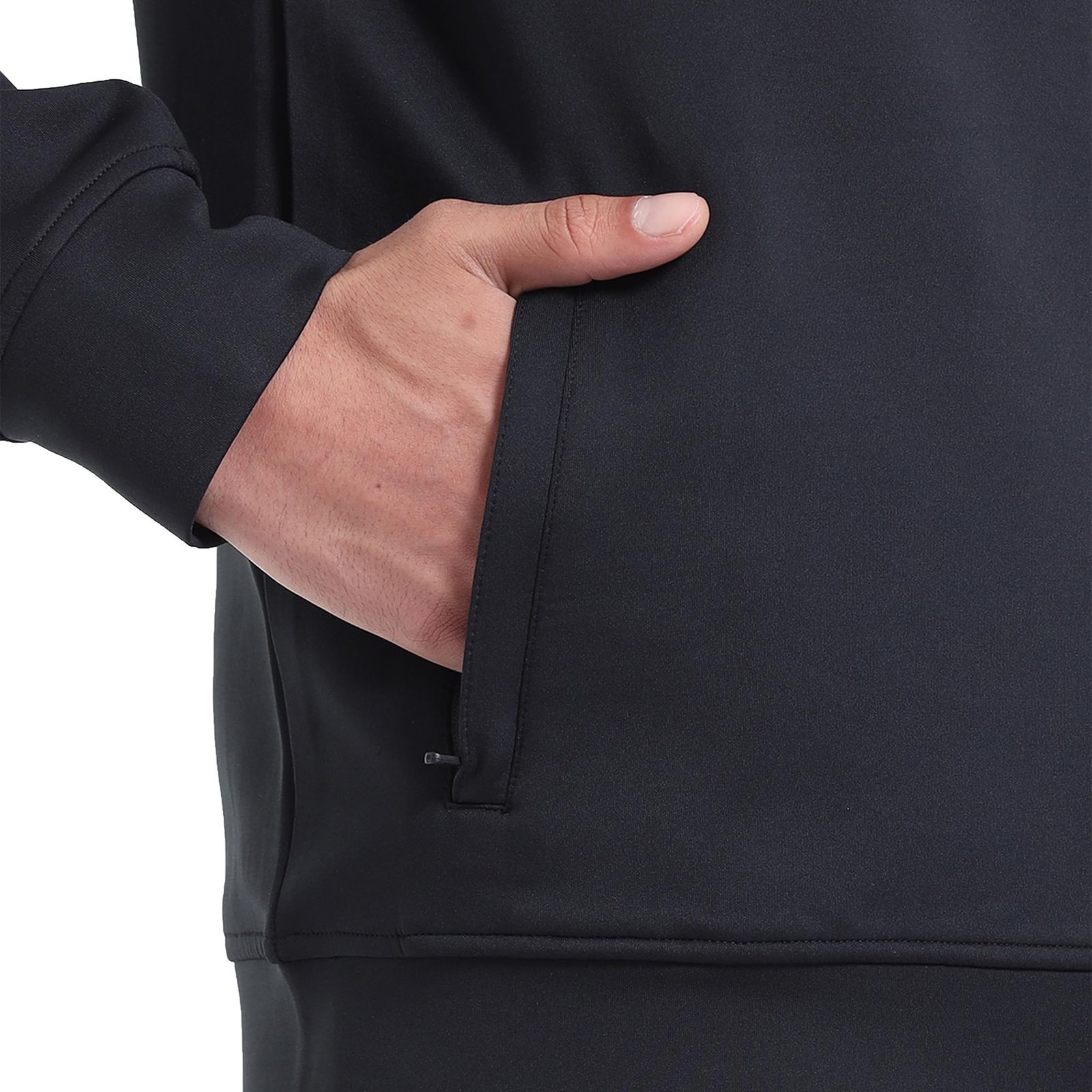 SHREY Sereno Full Zipper Men's Jacket (IN, Alpha, M, Regular, Black) - Image 3