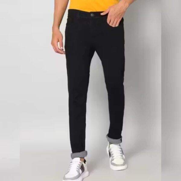 Men’s Slim Fit Jeans | Stretchable Jeans for Men |Casual Cotton Blend Pants with Classic 5-Pocket Style Black