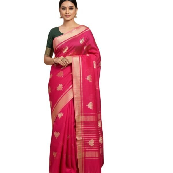 Diamond Pattern Cotton Saree with Running Blouse | Maheshwari Style Traditional Saree for Women | Daily & Festive (Pack of 10)