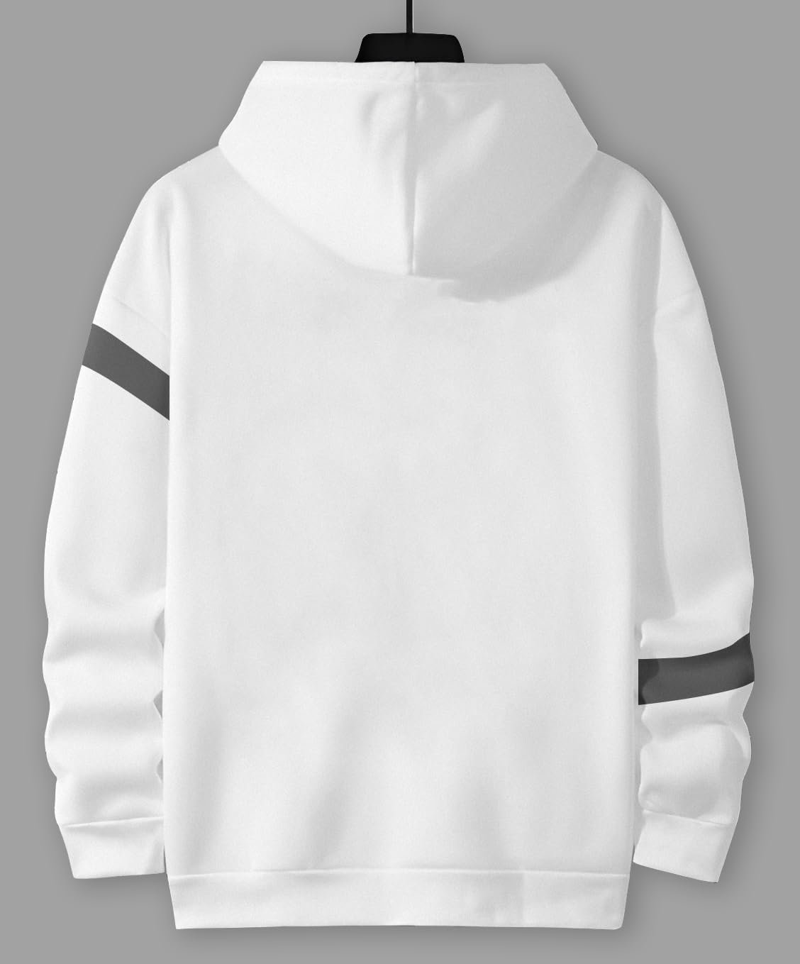 Mens T-Shirt || Cotton Blend Hooded Neck Regular Fit Hoodies || Full Sleeves Hoodies T-Shirt Color-White_2XL
