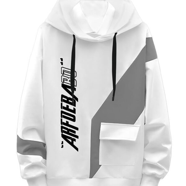Mens T-Shirt || Cotton Blend Hooded Neck Regular Fit Hoodies || Full Sleeves Hoodies T-Shirt Color-White_2XL