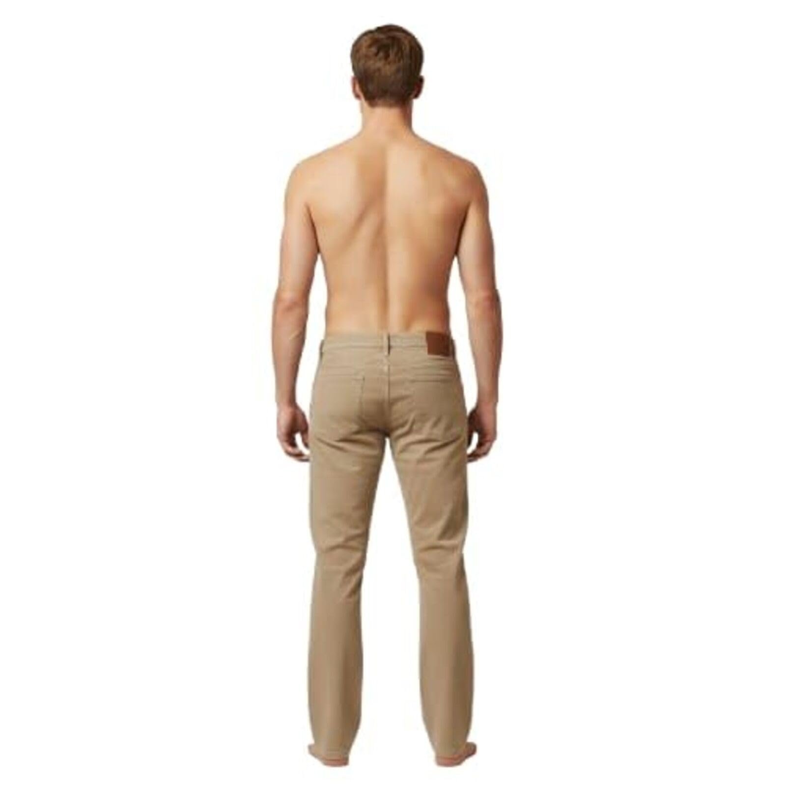 Kumar Men’s Brown Slim Fit Stretchable Jeans | Mid Rise Cotton Blend Denim Pants | Casual Regular Wear Comfortable Fashion Jeans for Men(Size 36)