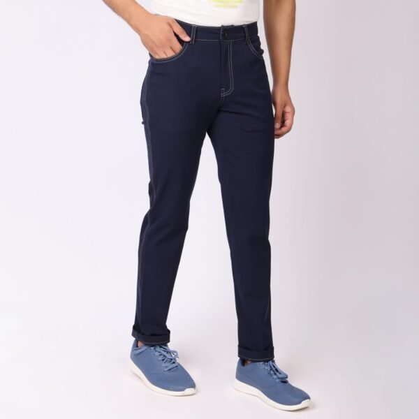 Stretchable Jeans for Man or Slim Fit Jeans Pant for Men Cotton Jeans Pant for Men Midnight Blue