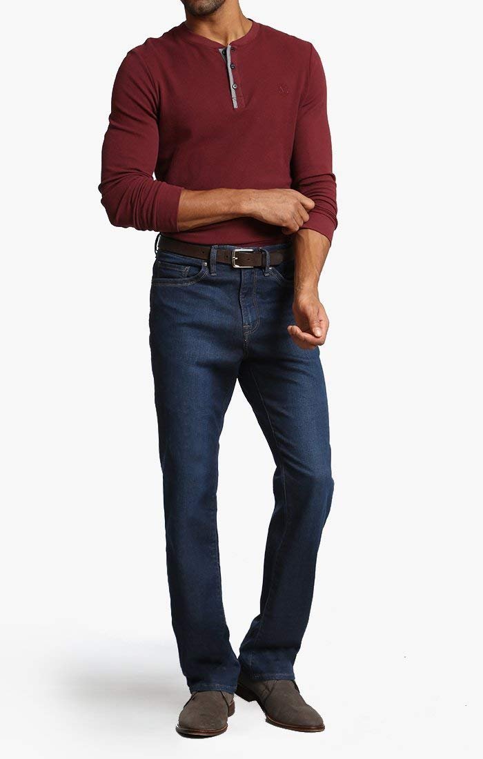 34 Heritage Men’s Charisma Comfort Rise Relaxed Straight Leg Jeans, Dark Cashmere, 35W x 32L