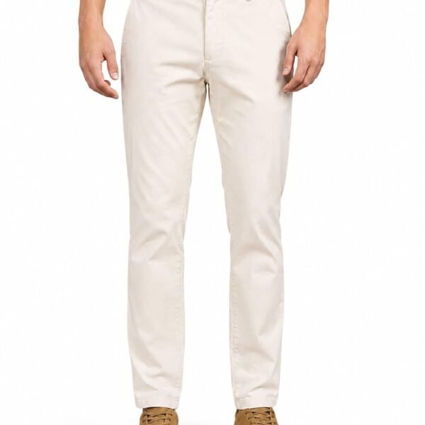 Cotton Casual Pants for Men | Premium Casual Trouser Men's Stylish Regular Fit Pant for Office or Party| Comfortable Bottom Casual Pant Man Pants for Daily Use (in, Numeric, Cream)