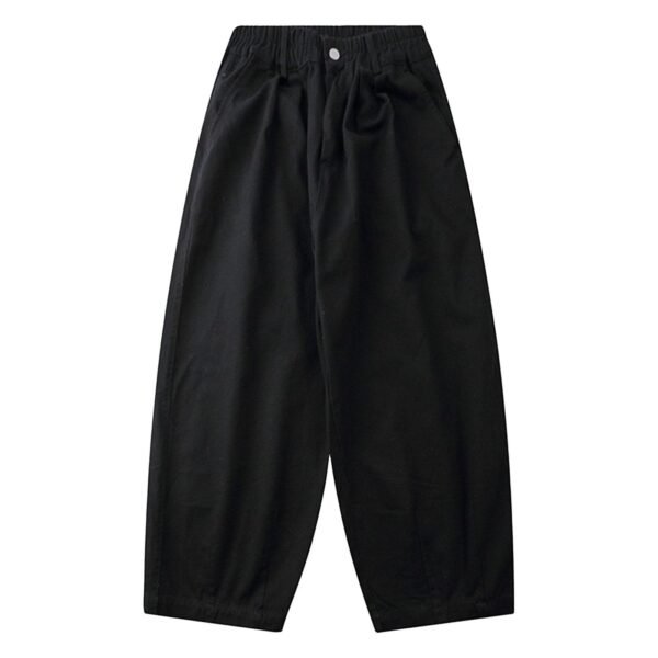 Men's Baggy Wide Leg Jeans Hip Hop Casual Denim Pants Relaxed Fit Fashion Streetwear Jean Trousers, Black, Large