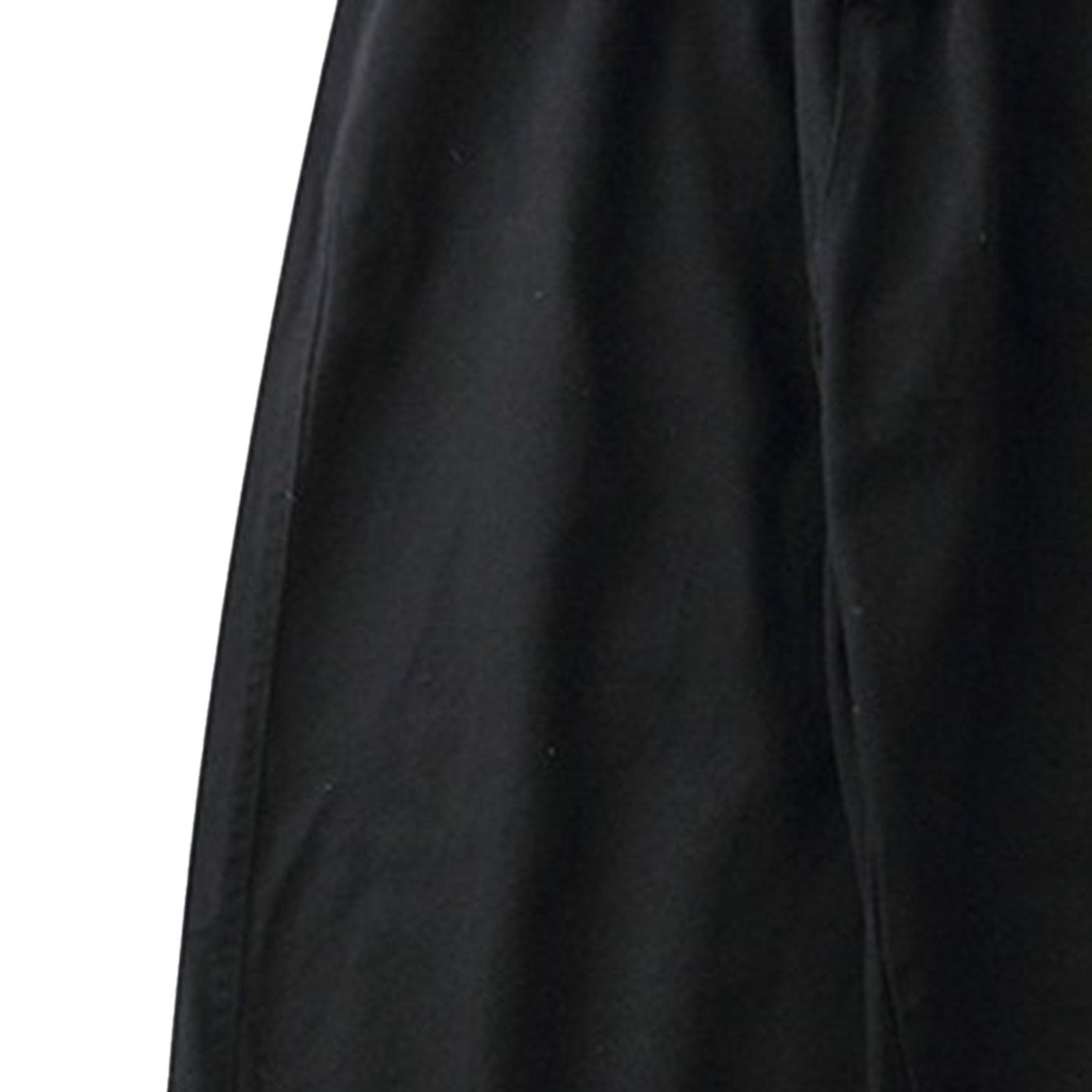 Men's Baggy Wide Leg Jeans Hip Hop Casual Denim Pants Relaxed Fit Fashion Streetwear Jean Trousers, Black, Large - Image 4