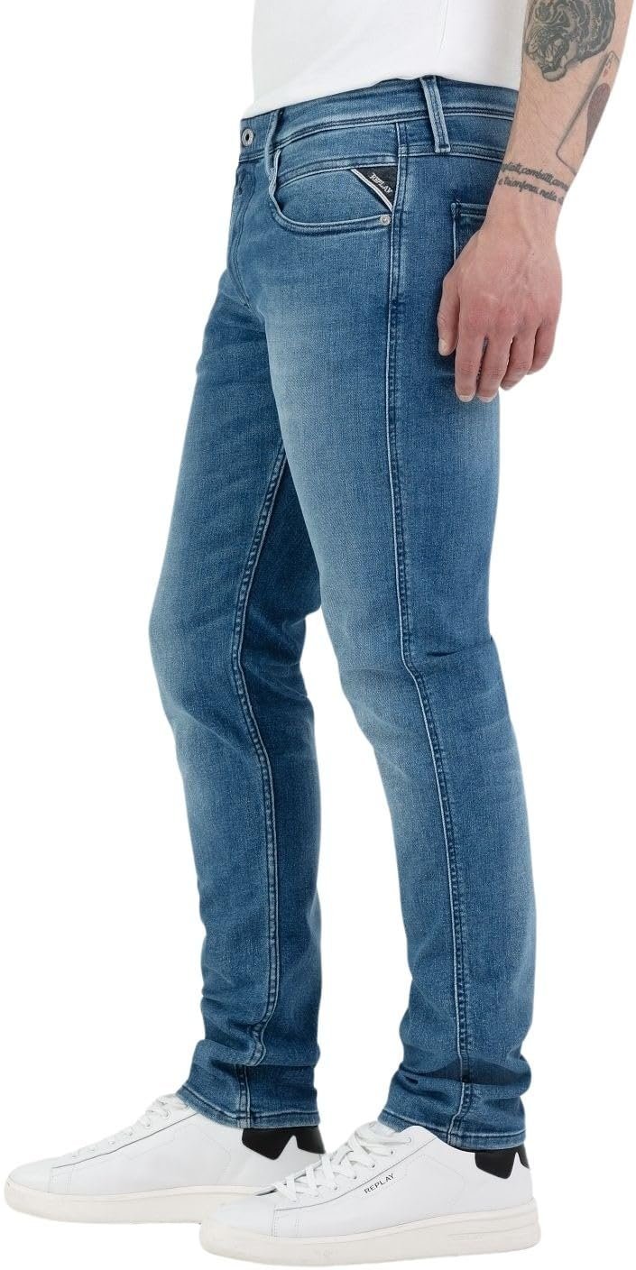 Men’s Anbass Jeans, Blue Denim, 34W x 30L