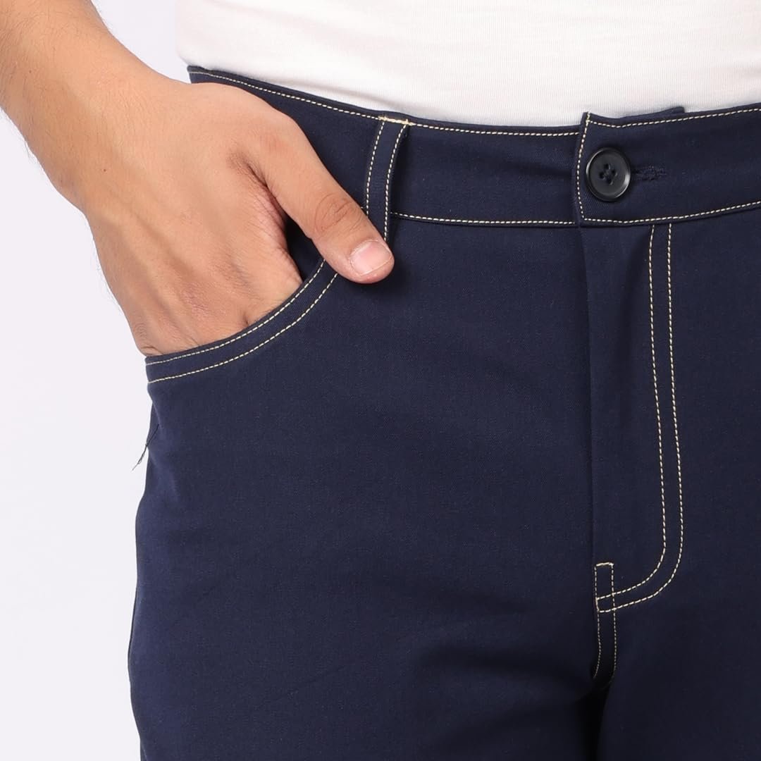 Stretchable Jeans for Man or Slim Fit Jeans Pant for Men Cotton Jeans Pant for Men Midnight Blue