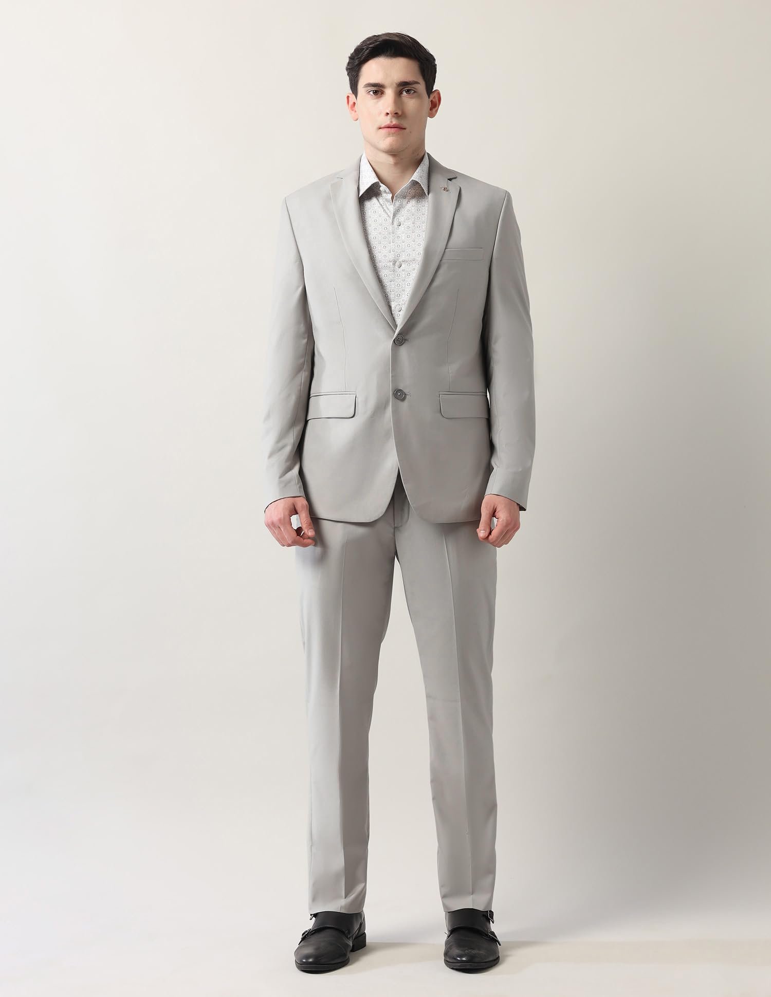 Men's Tailored Fit Two Piece Suit_ARAJSU5537_42 Navy - Image 3