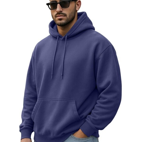 Oversized Fit Drop Shoulder Hooded Sweatshirt Full Sleeves Solid Jumper Hoodie for Men/Boys (OS_HDY_V_SP_FD)