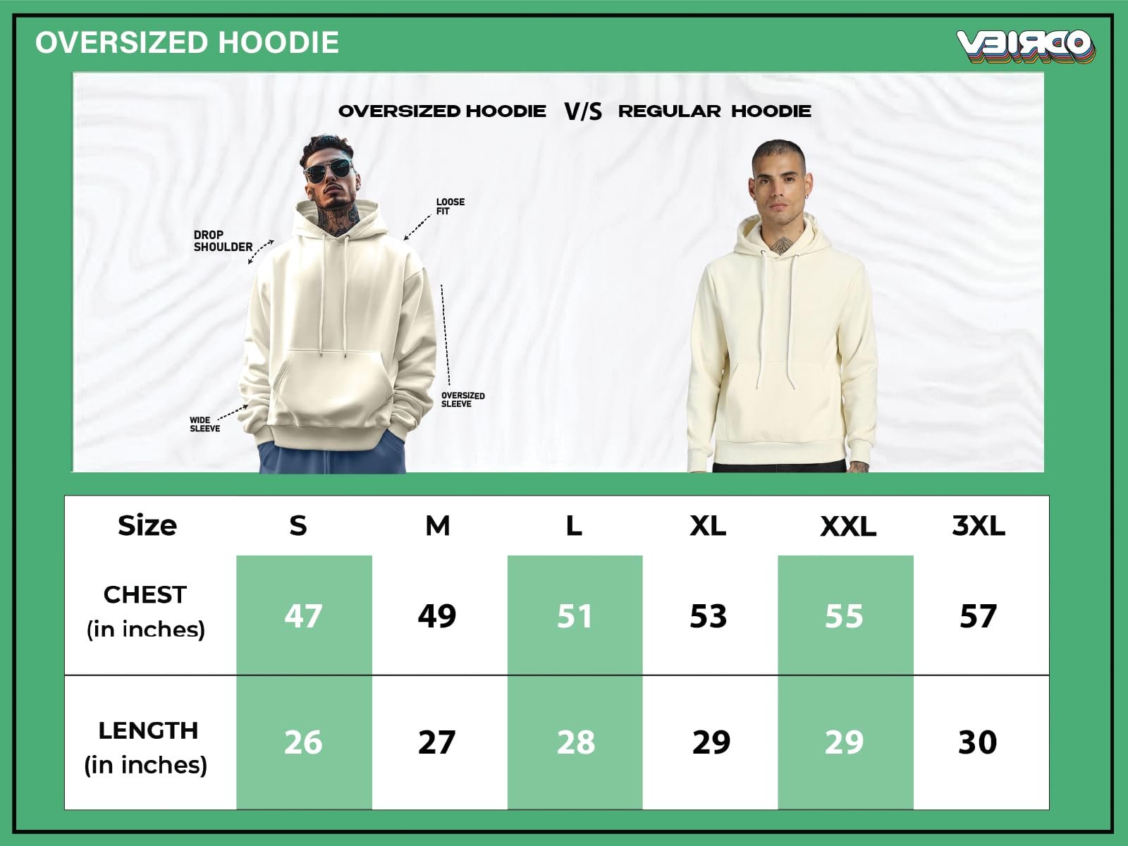 Oversized Fit Drop Shoulder Hooded Sweatshirt Full Sleeves Solid Jumper Hoodie for Men/Boys (OS_HDY_V_SP_FD) - Image 6