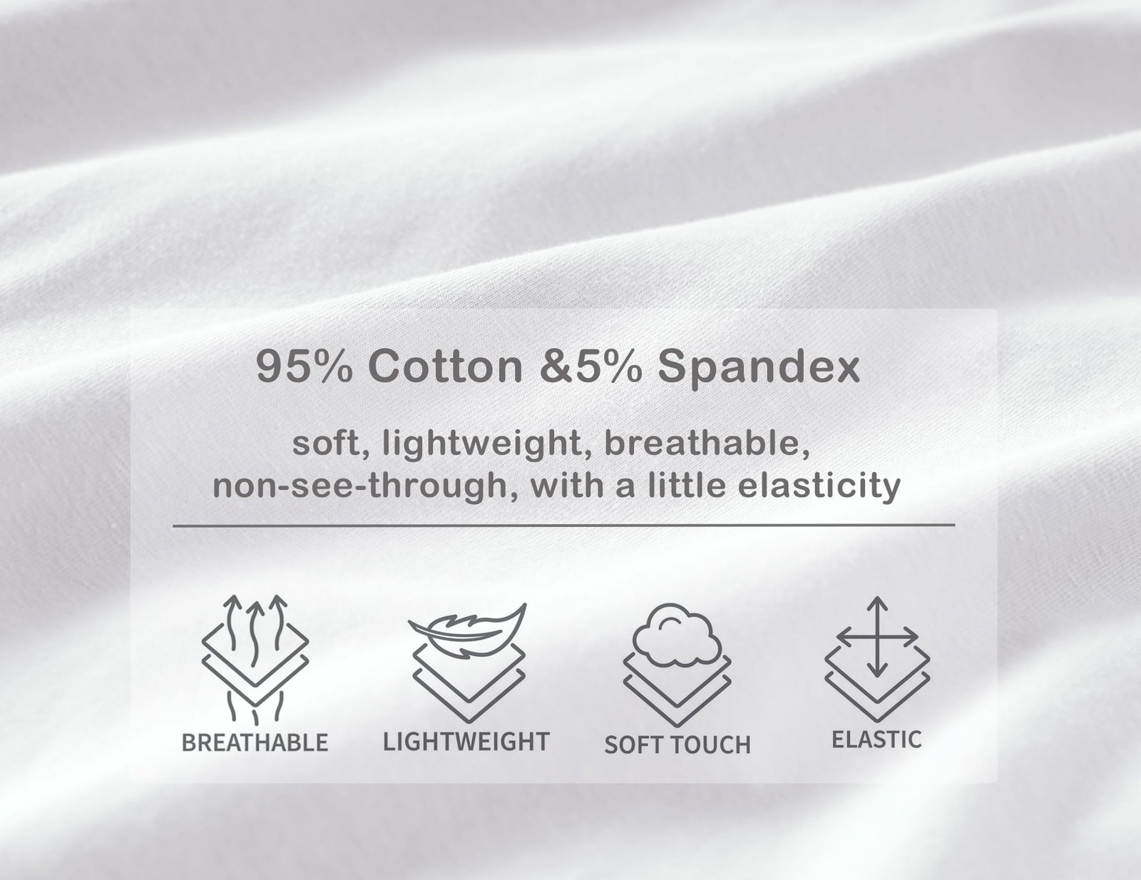 Nightgowns for Women Cotton Long Night Gown Short Sleeve Nightdress, White, XX-Large - Image 5