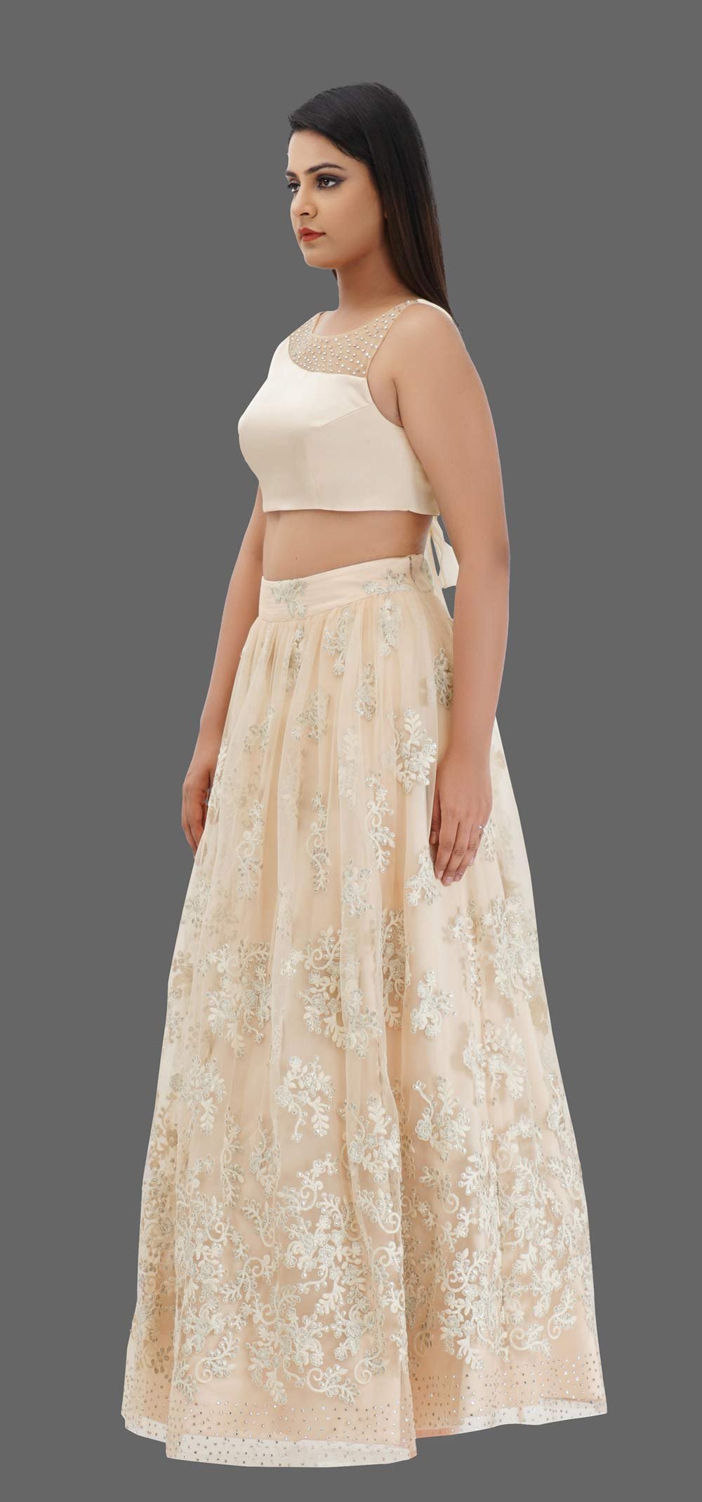 Peach Lehenga Set