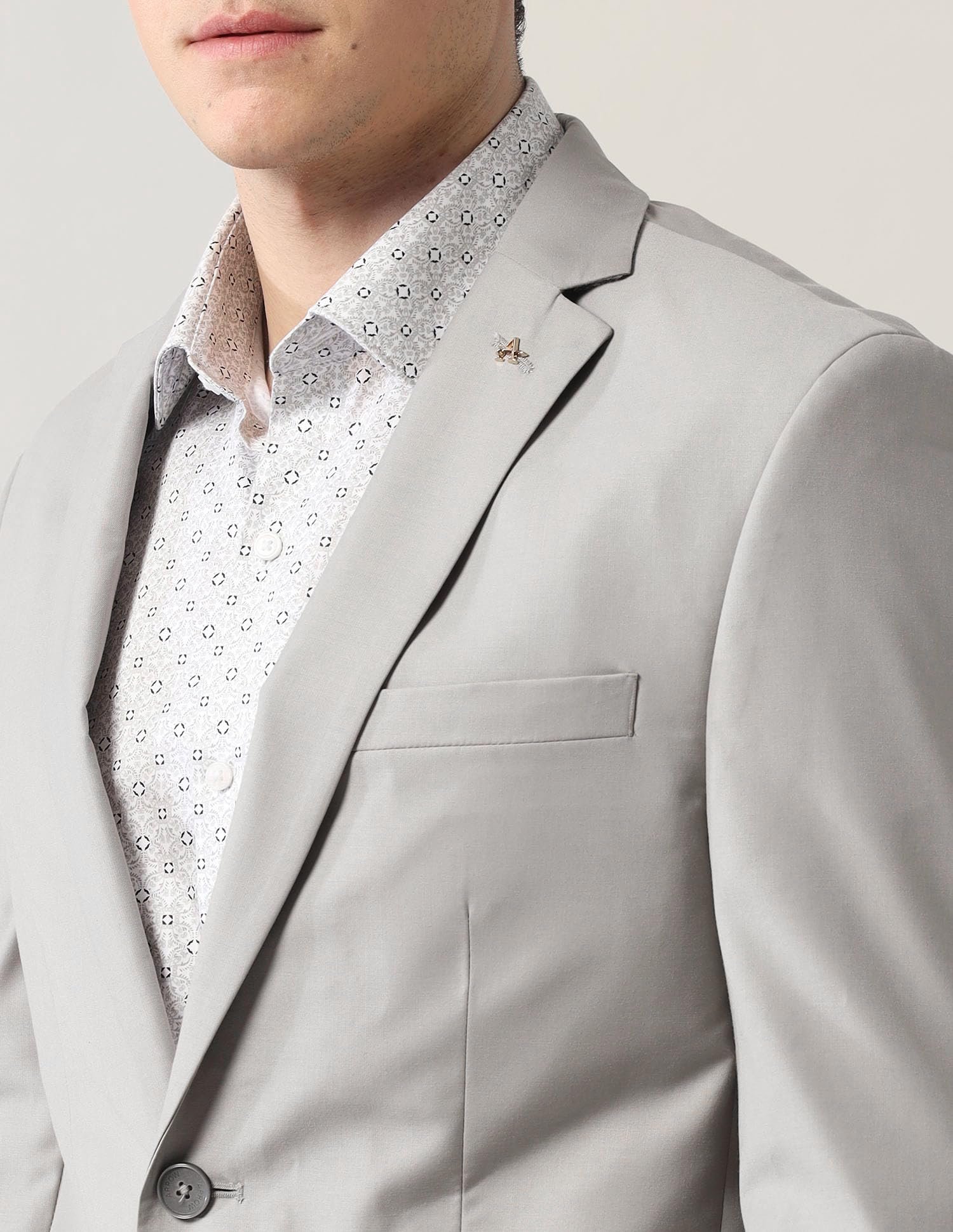 Men's Tailored Fit Two Piece Suit_ARAJSU5537_42 Navy - Image 5