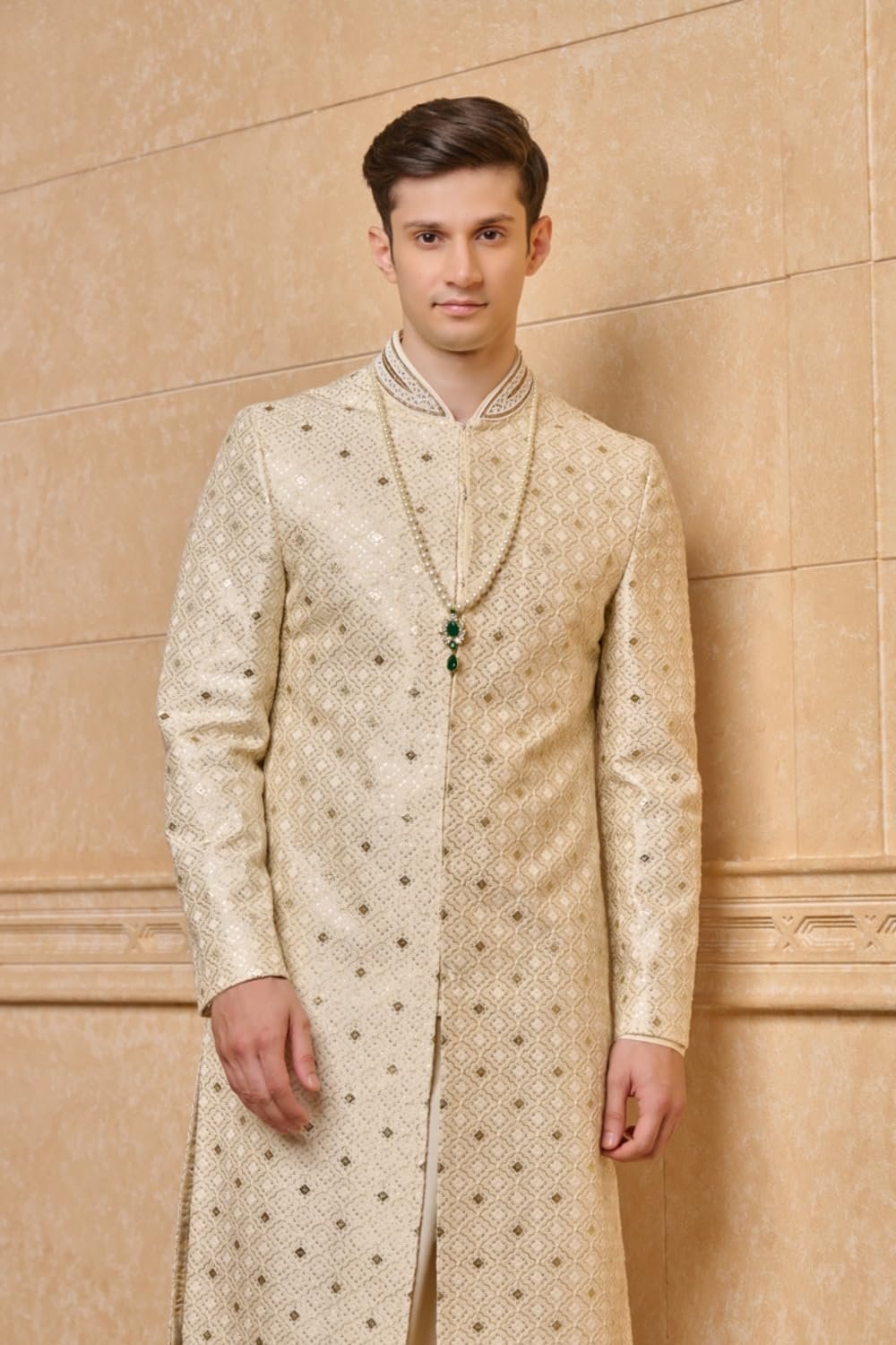 Ivory Sherwani| Size: M