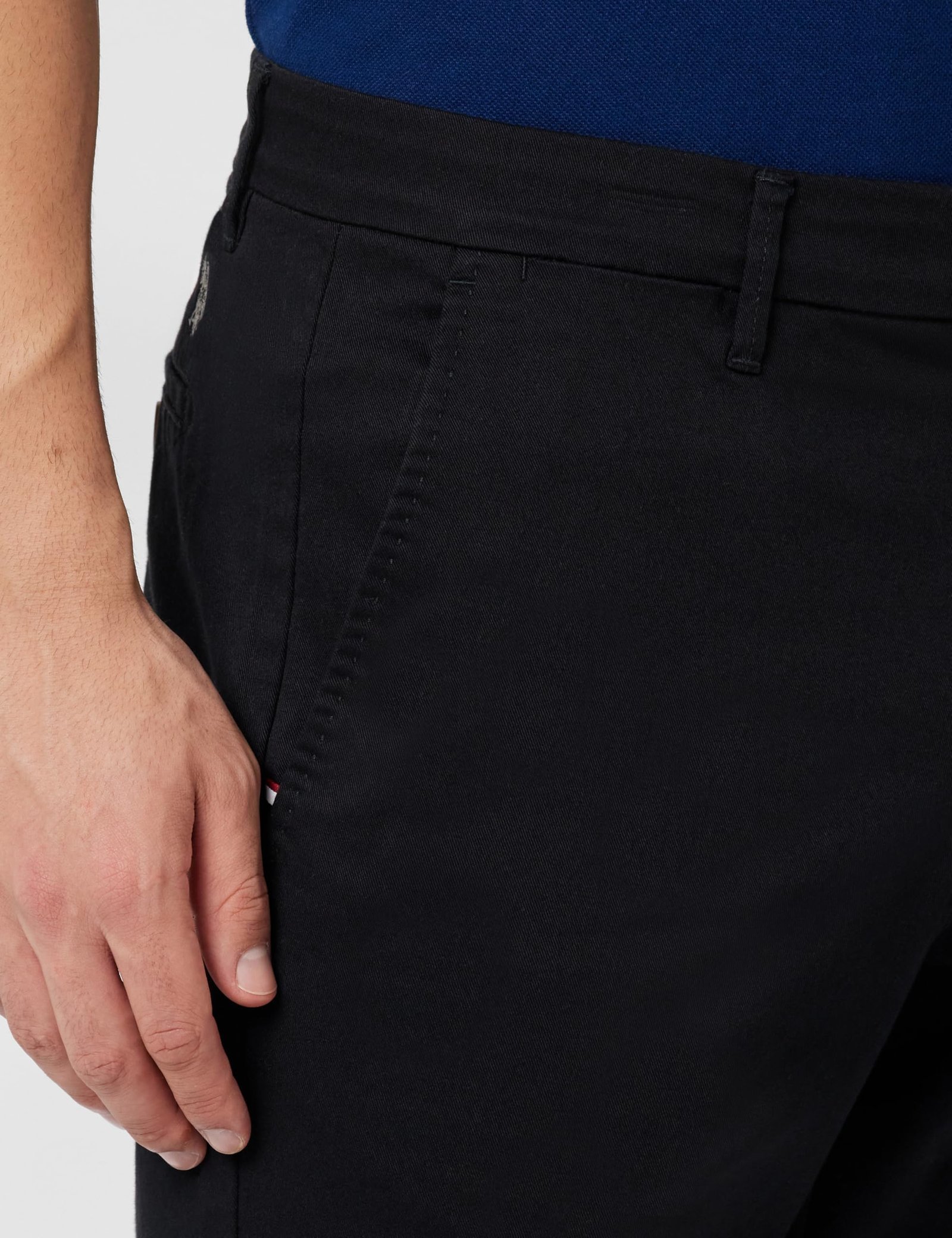 . Men's Regular Casual Pants (USTRO0638S_Black - Image 4