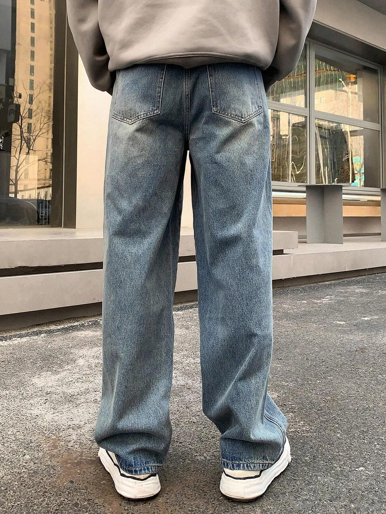 Men's Jeans Regular Fit Denim Pants for Men | Casual Slim Fit Jeans for Mens | Cotton Denim Pant | Comfortable Classic Design with Stylish Look Mide Rise (1704_BL) Blue - Image 3