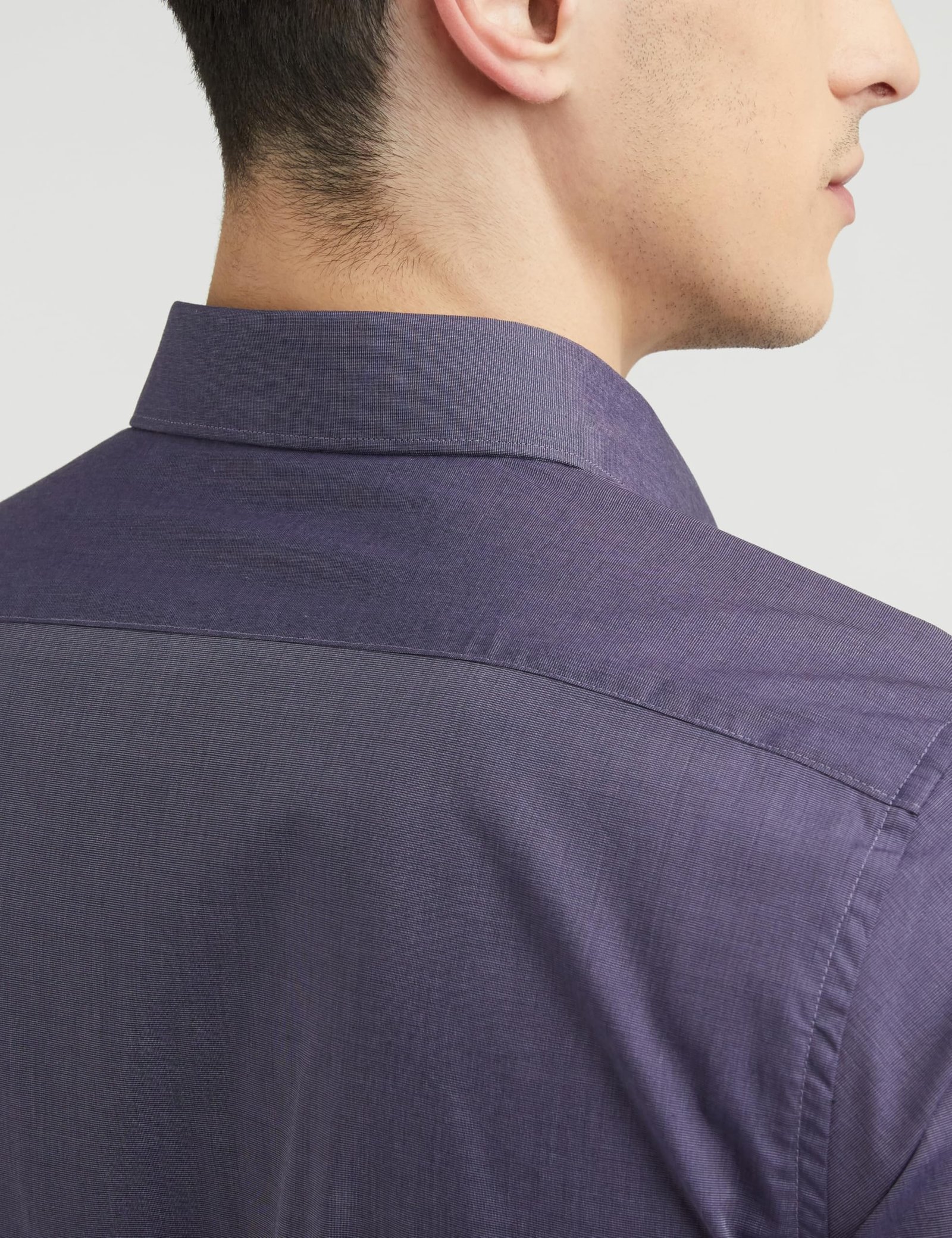 Men's Cotton Slim Fit Formal Shirt (Vhsfrslbu01215_Dark Purple 40) - Image 5